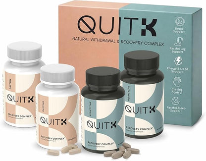 Withdrawal and Detox Support 60 Day Recovery Complex – Sleep, Energy, Stress, Mood, & Craving Support – Daily Supplement - Magnesium Glycinate, Ashwagandha, GABA, L-Theanine, Agmatine & More