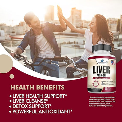 Liver Cleanse & Detox, Liver Supplement, Liver Support, Liver Detox, Liver Cleanse, Liver Health, Milk Thistle Silymarin, Artichoke, Dandelion, Turmeric, Choline, Alpha Lipoic Acid, Black Pepper Ext