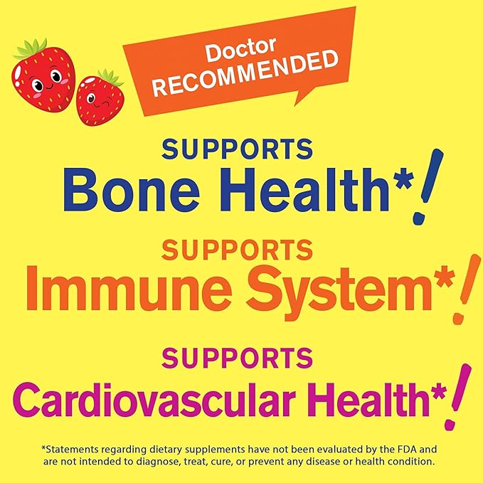 WellYeah Vitamin D3 + K2 for Kids Gummies - Vitamin D3 1000 IU, K2 100 MCG - Bone and Muscle Health Support, Natural Flavors, GMO Free, Gluten Free, Vegan - K2 D3 Vitamin Supplement- 60 Gummies