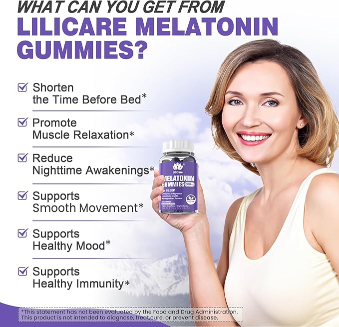 Melatonin Gummies 10mg 20mg for Adults Sugar Free, Extra Strength w/ L-Theanine, Ashwagandha, Magnesium, Turmeric, GABA, Lemon Balm and Chamomile for Healthy Circadian Rhythm, Vegan Grape Flavor, 60ct
