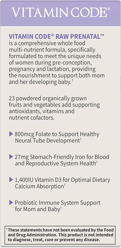 Garden of Life Vitamin Code®, RAW Prenatal™, 90 Vegetarian Capsules