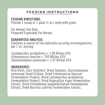 Formula 707 Digestive Health Equine Supplement, 8lb Bag – Probiotics, Prebiotics and Digestive Enzymes for Horses