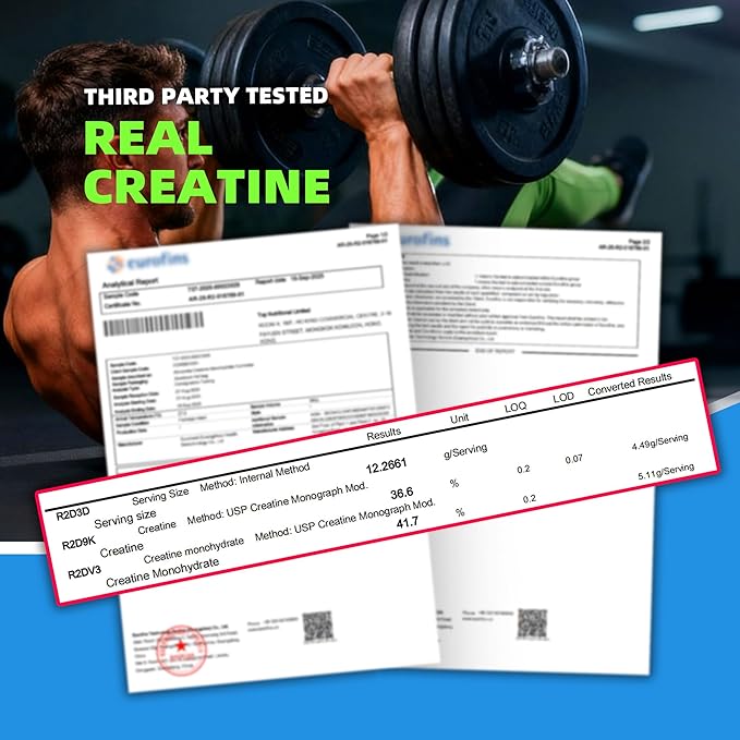 NSF Certified Creatine Gummy - Creatine Monohydrate Gummies 5000mg for Men & Women -120 Gummies Advanced Formula, Muscle Strength, Muscle Builder, Energy Boost, Pre-Workout Supplement-Blueberry