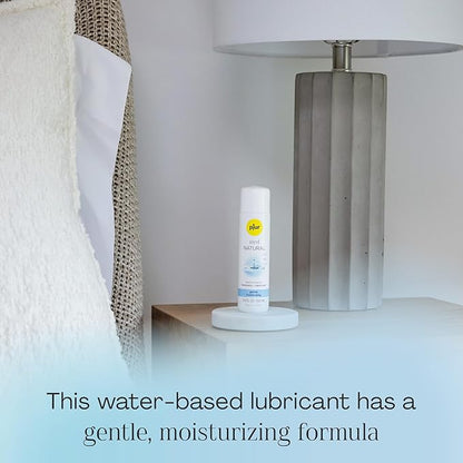 pjur med Natural, Water-Based Personal Lubricant, Moisturizing Lube with 100% Vegan Ingredients - 100ml / 3.4 fl.oz