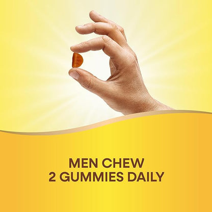 Nature's Way Alive! Men’s 50+ Daily Gummy Multivitamins, Supports Healthy Brain, Eyes, Heart*, B-Vitamins, Gluten-Free, Fruit Flavored, 150 Gummies (Packaging May Vary), (Pack of 2)