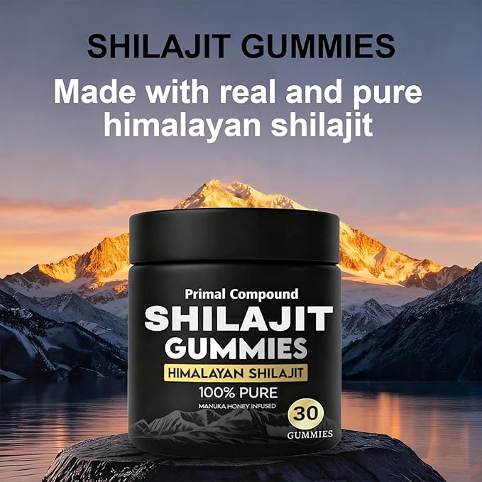 Primal Compound Shilajit Gummies for Men - Energy Support, 30 Gummies