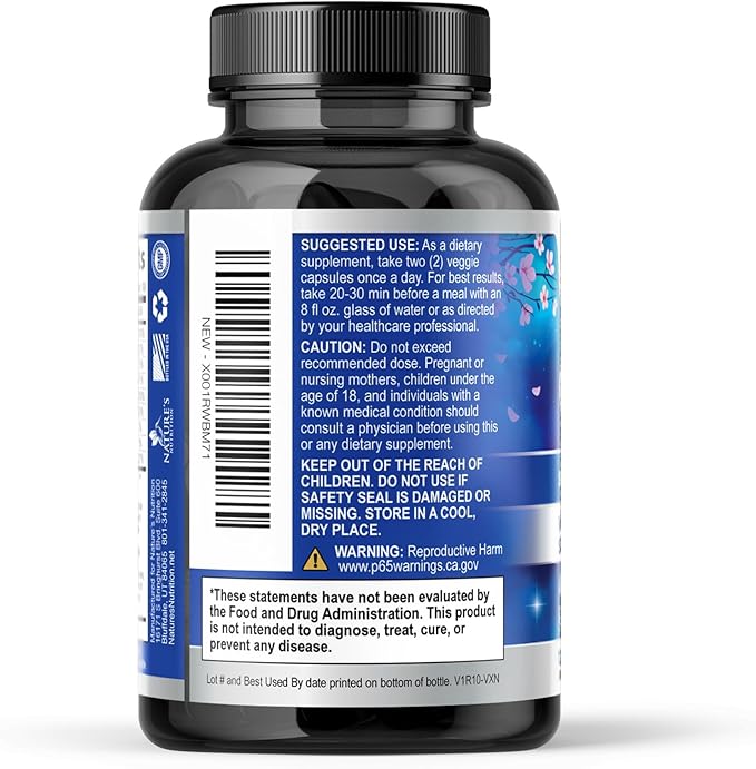 Stress Support Supplement - Extra Strength Ashwagandha, GABA, Magnesium, L-Theanine for Relief - Supports Mood & Focus - Naturally Calm, Unwind & Relax - Eases Tension & Nervousness - 120 Capsules