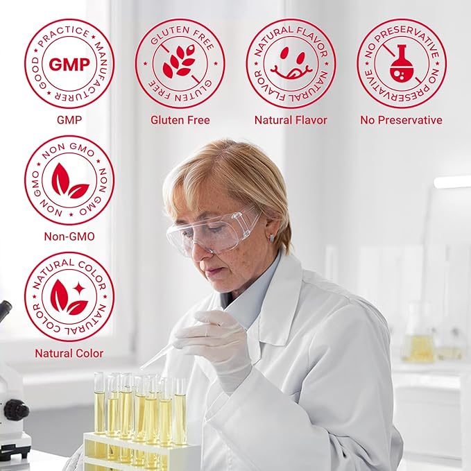 Heivy Marine Liquid Collagen for Women 10000mg, 133% Higher Absorption, CoQ10 Biotin Vitamins, USA GMP, 3rd Party Tested, Non-GMO Gluten Free, 50mL 10 Bottles