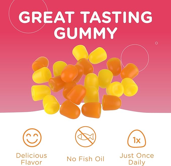 Zahler - Chapter One Omega 3 Gummies for Kids (60 Count) - No Fish Oil, Kosher, with Omega 3-6-9, EPA & DHA