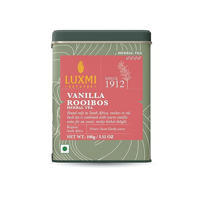 Luxmi Estates Rooibos Vanilla | Calming and Relaxing | Loose Leaf - 100g/3.52oz (50 Cups)