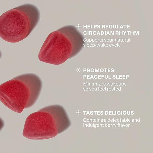 Cliganic Melatonin Gummies (10 mg, 120-Day Supply) - Adult Sleep Aid, Berry Flavor, Vegan, Non-GMO, Kosher, Gluten-Free Supplement, Helps Regulate Circadian Rhythm & Promotes Peaceful Nights