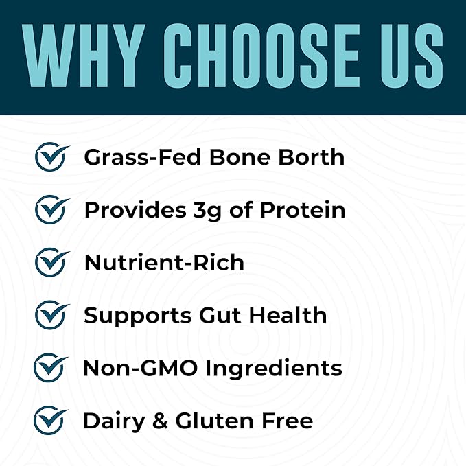 Grass-Fed Bone Broth Capsules with Collagen from Organic Bone Broth Powder. Collagen Supplement for Nails, Hair, Joints and Digestive Health* Support. Gut Friendly-Ingredients, 180 Capsules