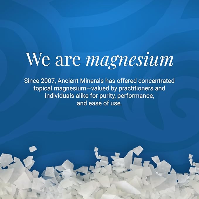 Ancient Minerals Magnesium Bath Flakes – Pure Zechstein Magnesium Chloride for Soaking and Whole-Body Replenishment (16 lb)