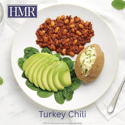 HMR Entrees Meals 5-Pack Variety | Low Calorie Premade Microwave Meals for Weight Loss | Ready to Eat Dinner | Includes Mac & Cheese, Penne Pasta, Turkey Chili, Cheese Basil, Beef Stroganoff