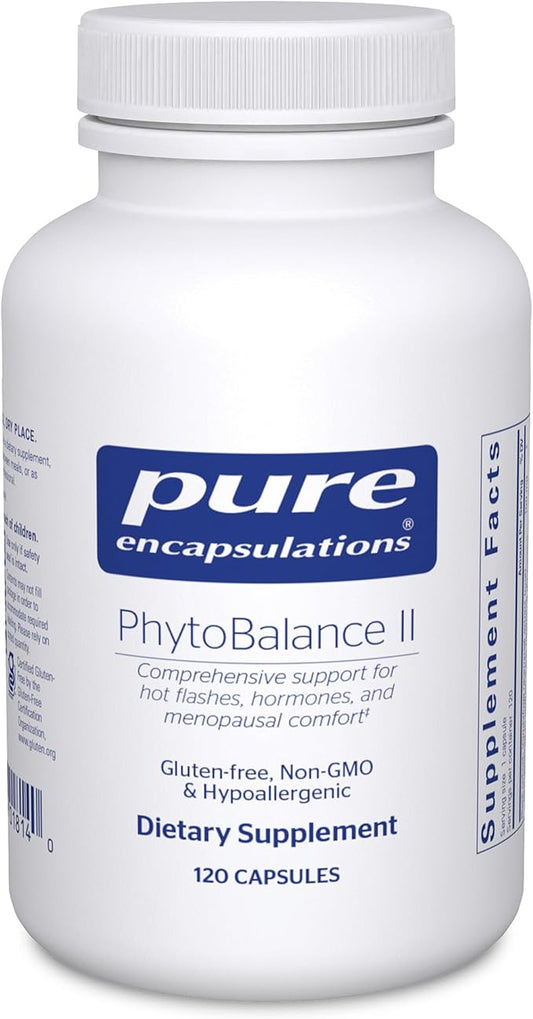 Pure Encapsulations PhytoBalance II | Supports Healthy Estrogen and Progesterone Activity & Reduces Hot Flashes | 120 Capsules
