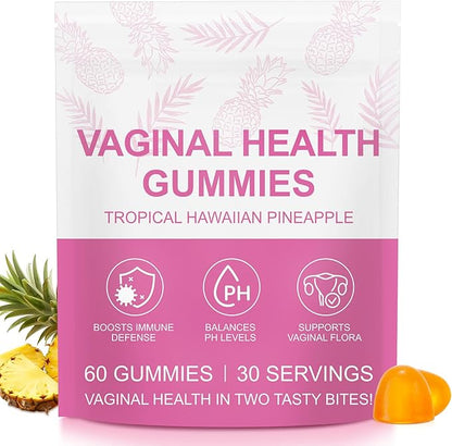 Vital Source Feminine Gummies - Feminine Balance Gummies for Women ph Natrual Famale Balance Cummie - Collagen Gummie - Pineapple PH Balance Gummie for Women Support Women’s Health - 60PCS