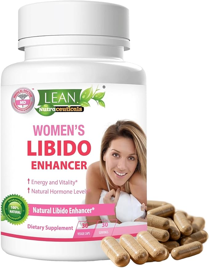 Libido Booster for Women, Maca Root Fenugreek Seed Horny Goat Weed Tongkat Ali Female Energy Enhancer, Hormone Harmony Balance Mood Support Menopause Panax Ginseng DHEA Supplement Pills, 30 Capsules
