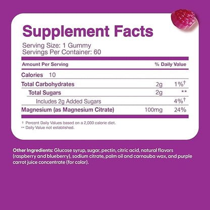 Feel Great Kids Calm Magnesium Gummies - Magnesium Supplement for Children - Magnesium Citrate Gummies - 60 Count