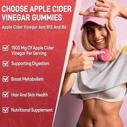 (2 Pack) Keto Apple Cider Vinegar Gummies, Keto ACV Gummy Diet Supplement, Advanced 1500mg ACV Gummies with Folate, B12、B6 and Keto Support for Women Men, Gelatin- Free, Vegan & Non-GMO (Multi-Flavor)