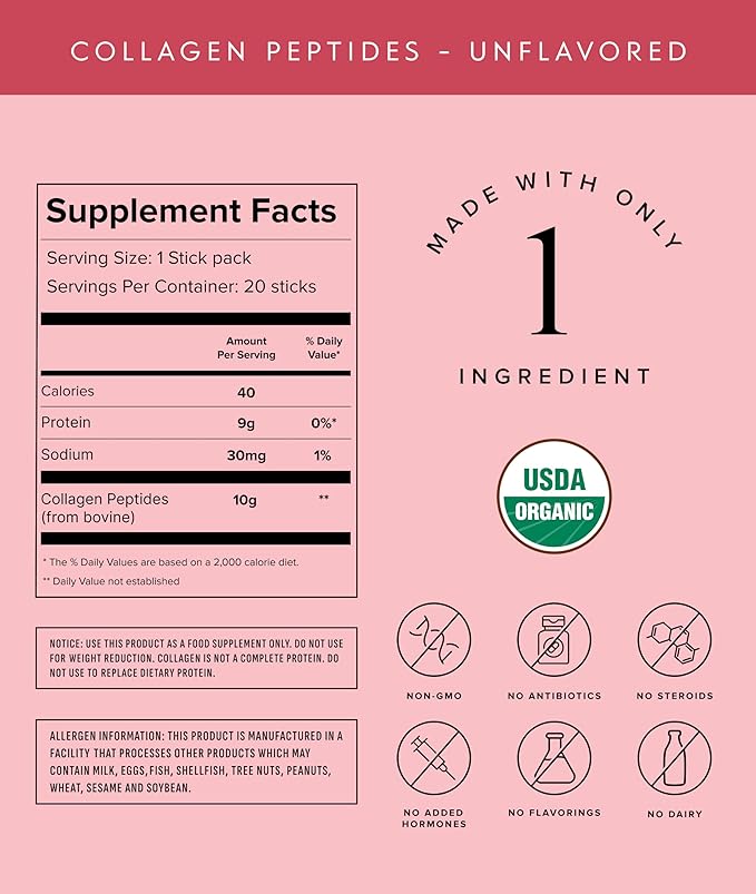 Truvani Hydrolyzed Collagen Peptides | Unflavored | 20 Servings | 10g Grass-Fed Collagen Protein Powder | Promotes Hair, Nail, Skin, and Joint Health | Keto | Gluten & Dairy Free | Women & Men