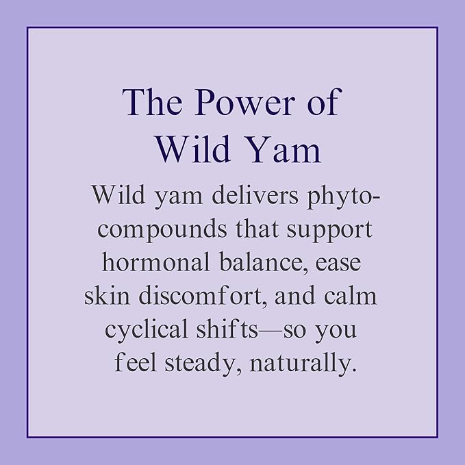 At Last Naturals Wild Yam Cream Hormone Balance for Women Menopause PMS Relief with Vitamin E Helps Smooth Dry Skin Reduce Hot Flashes and Promotes Well Being (2 oz 1 Packs)