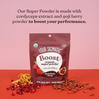 Four Sigmatic Plant Based Vanilla Protein + Perform Super Powder Workout Bundle Clean Vegan Protein for Brain Function and Immune Support | Superfood Powder with Adaptogens & Antioxidants