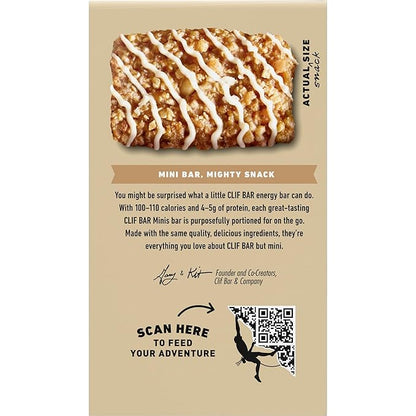 CLIF BAR Minis - White Chocolate Macadamia Nut Flavor - Made with Organic Oats - 4g Protein - Non-GMO - Plant Based - Snack-Size Energy Bars - 0.99 oz. (20 Pack)