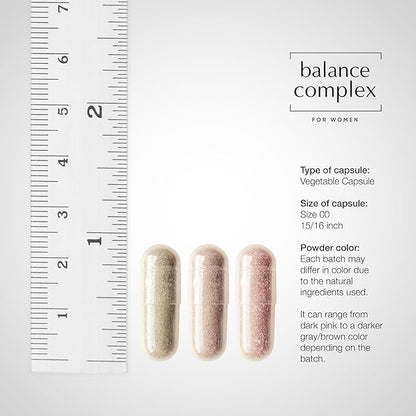 Balance Complex 17-in-1 Vaginal Health 100 Billion Probiotics for Women pH Balance with Cranberry & D-Mannose | Promote Urinary Tract Health for Vaginal Odor & Vaginal Flora, 60 Capsules (Pack of 2)