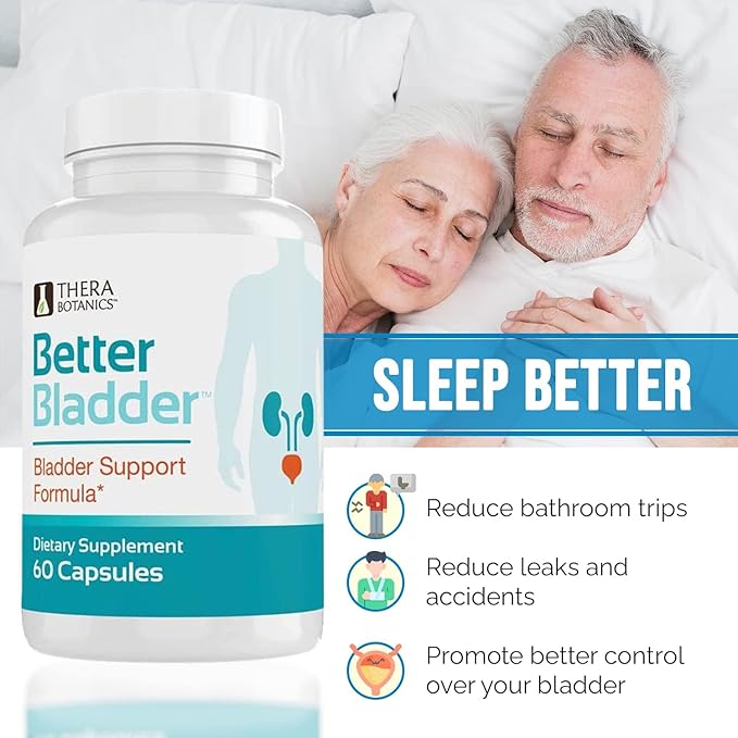 Better Bladder Control Supplement for Women & Men – Bladder Support Supplement to Help Reduce Urinary Leaks, Frequency & Urgency - 120 Count (2 Bottles)
