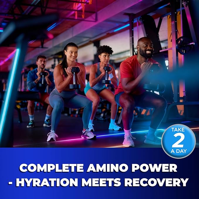 EAA Gummies Supplements, All 9 Essential Amino Acids Supplement, BCAA Amino Acids Gummies for Men Women│Branched-Chain Aminos & Electrolyte Hydration Gummies│Gluten Free, Raspberry Flavor, Vegan, 60ct