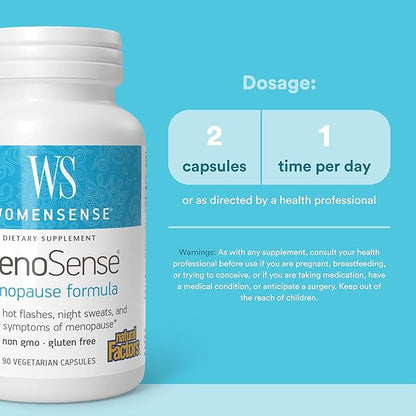 Natural Factors Menosense Veg-Capsules, 90-Count