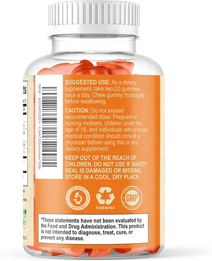 Apple Cider Vinegar Gummies - Sugar Free - Apple Cider Vinegar Powder 1000mg Per Serving - Max Strength ACV Gummy Vitamins - B12 & The Mother - Metabolism & Energy Support - Keto & Vegan - 120 Gummies