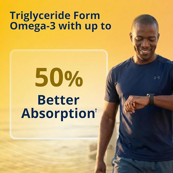 Metagenics OmegaGenics EPA-DHA 1000 mg - High Potency Omega-3 Fish Oil Supplement for Heart, Brain & Joint Health* - Sustainably Sourced - 60 Softgels