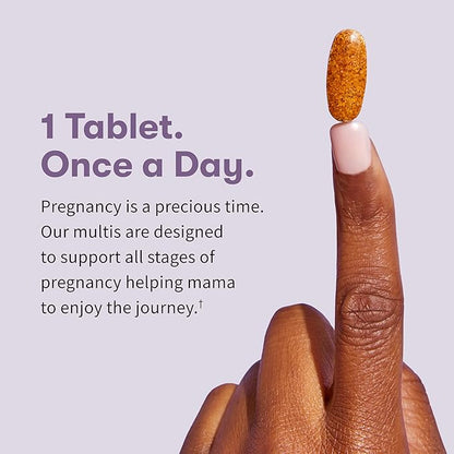Garden of Life Organics Prenatal Vitamin: Folate for Energy & Healthy Fetal Development, Non-constipating Iron, Vitamin C, B6, B12, D3 – Organic, Non-GMO, Gluten-Free, Vegan, 30 Day Supply