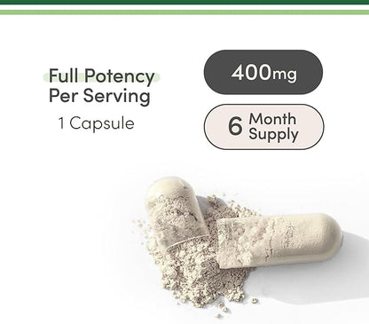 Magnesium Glycinate 400mg | 180 Capsules | Sleep, Muscle, & Heart Support | Vegan, Third Party Tested, Gluten Free, Non-GMO, by Double Wood Supplements