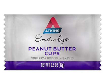 Atkins Endulge Peanut Butter Cups, Dessert Favorite, Low Carb, 0g Sugar, 60 Count