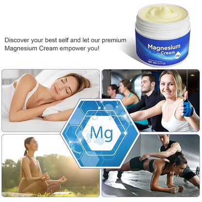 ReliCo Magnesium Cream - Pure Magnesium Oil with Vitamin E, Magnesium Lotion