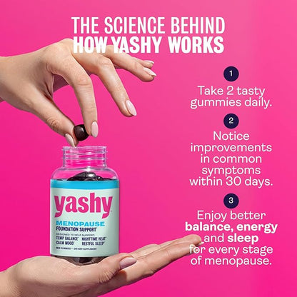 Gummies for Menopause | Hormone-Free Supplements for Women | Clinically Backed | 30 Servings | Helps Alleviate Hot Flashes, Night Sweats, & Mood Swings | Supports Libido | BlackBerry Flavor