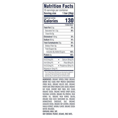 Zbar Protein - Chocolate Chip - Crispy Snack Bars - Made with Organic Oats - Non-GMO - 5g Protein - Gluten Free Protein Bars (15 Pack)