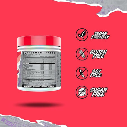 GHOST Burn Weight Management Powder, Guava Berry (60 Servings) - Metabolism & Energy Support Supplement for Men & Women - Natural Caffeine, L-Carnitine & L-Tyrosine - Gluten, Soy & Sugar-Free, Vegan
