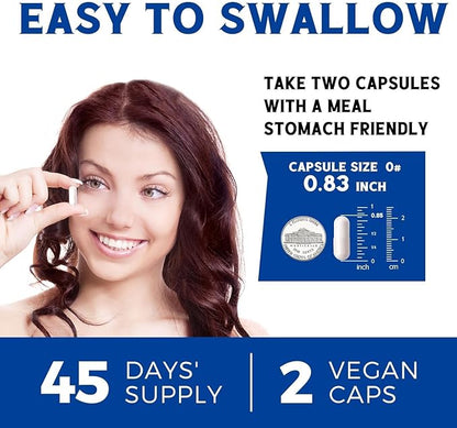 10 in 1 Magnesium Complex, 420mg Elemental Magnesium | Ultra Strength, Max Absorption | Chelated Magnesium Supplement for Nerves, Bone & Heart Health | Non-GMO, 90 Vegan Capsules