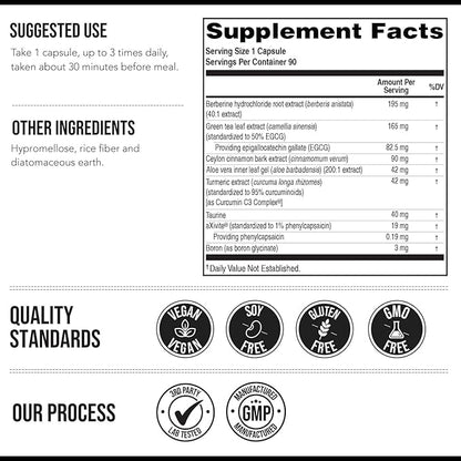GLP-Activate | Hunger & Metabolism Support - Formulated to Help Support GLP-1 Pathways - Expert Formulated Supplement - 1 Capsule for Balanced Appetite & Metabolic Wellness Daily (90 Servings)