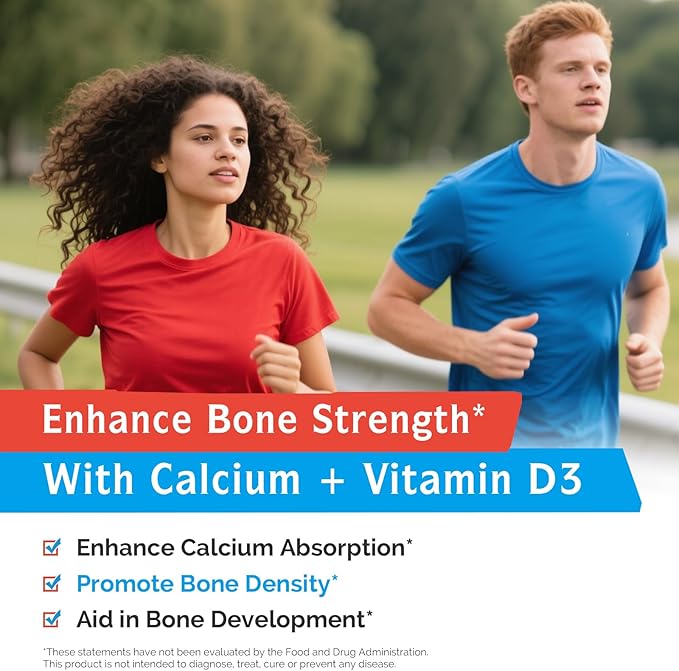Innate Vitality Calcium 1200 mg with Vitamin D3, 5000IU Vitamin D3, Absorbable Calcium Supplement, Non GMO, No Gluten, for Bone, Immunity, 90 Tablets