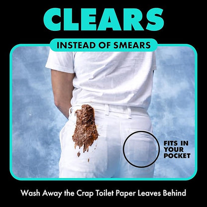 DUDE Wipes Mint Chill Pocket Packs - Travel Wipes - 6 Packs of 8 (48 Count) - On-The-Go Adult Flushable Wipes - Infused with Tea Tree Oil, Vitamin E, and Aloe - Septic and Sewer Safe
