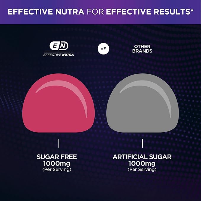 Effective Nutra Resveratrol Gummies 1500mg – Sugar Free Antioxidant Supplement for Heart Health, Immunity & Brain Support – Vegan, Non-GMO, 3rd Party Tested, Raspberry Watermelon, 90 Count