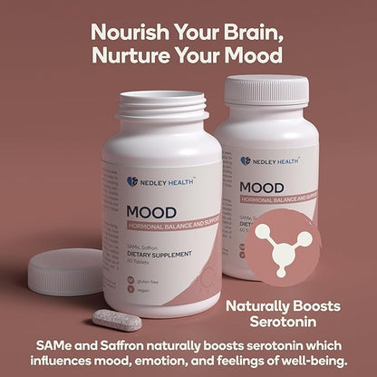 Mood - Emotional Balance & Serotonin Support Supplement - Same, Saffron Extract - 60 Tablets (Mood)