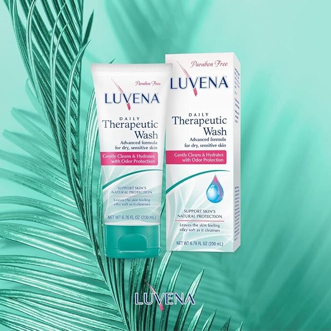 LUVENA Personal Wash - Intimate Wash for Women - Gentle Feminine Wash to Help Moisturize and Resist Odor - pH Balanced, Vitamin E, Paraben Free - Sweet Pea Scented 2pk- (6.76 oz)