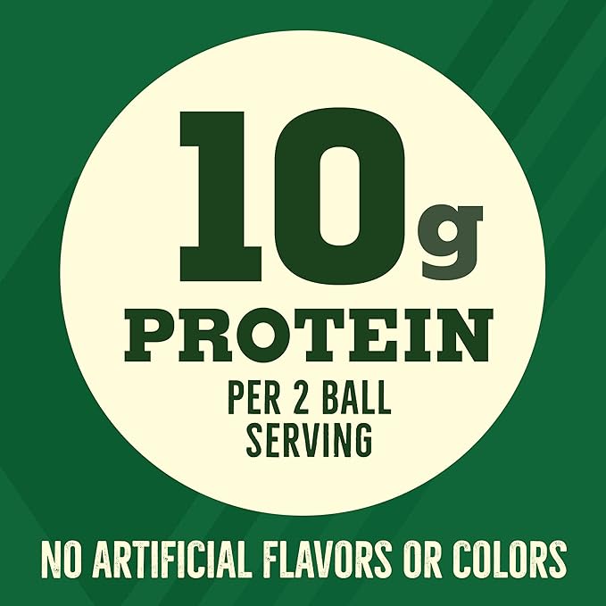 Nature Valley Oat and Nut Protein Granola Balls, Peanut Butter and Chocolate Chip, Protein Snacks, 7.94 oz