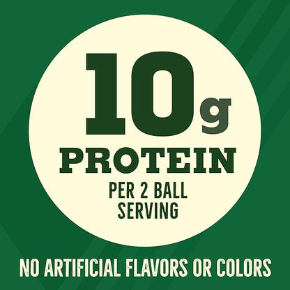 Nature Valley Oat and Nut Protein Granola Balls, Peanut Butter and Chocolate Chip, Protein Snacks, 7.94 oz