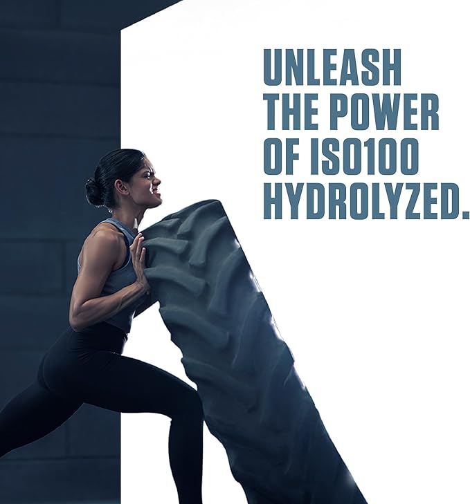 Dymatize ISO100 Whey Protein Powder Isolate, Fudge Brownie, 25g of Protein, 5 Pound, 5.5g BCAAs, Less Than 120 Cal., Gluten Free, 1g Fat, 1g Sugar, 2g Carb (70 Servings)